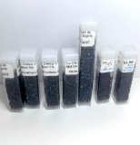 DB-2 Delica 11 Cyl - 7 Vials of Metallic Dark Blue Iris Beads