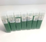 CV DB-655 Delica - 7 Vials of Dyed Opaque Kelly Green