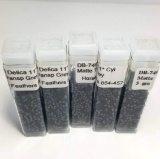 DB-749 Delica 11 Cy l - 5 Vials of Matte Transparent Grey