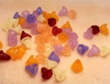 Lot of Flower Beads - Item#LUCF32-MX1; Various Colors