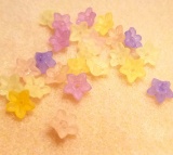 Lot of Flower Beads - Item#LUCF34-MX2; Various Colors