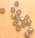 Lot of Swarovski 8mm Bicone Beads - Light Gray Opal