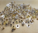 Gold and Silver Plated Plastic Ear Nuts