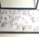 Case of Wire Sculpted Letters - Copper, Gold, Silver, and Red Wire Letters