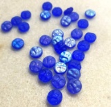 Lot of Blue “Face” Beads - Unique