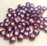 Lot of Heart Shape Beads - Red