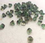 Lot of Pyramid Shaped Beads - Green