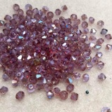 Lot of 4mm Bicone Glass Beads - Alexandrite Celisan