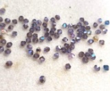 Lot of 4mm Bicone Glass Beads - Tanzanite Celisan