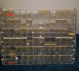 Acrylic Angled Countertop Beads/Gems Compartment Display Case