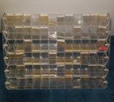 Acrylic Angled Countertop Beads/Gems Compartment Display Case