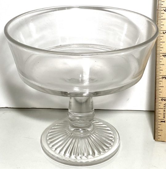 Glass Pedestal Bowl