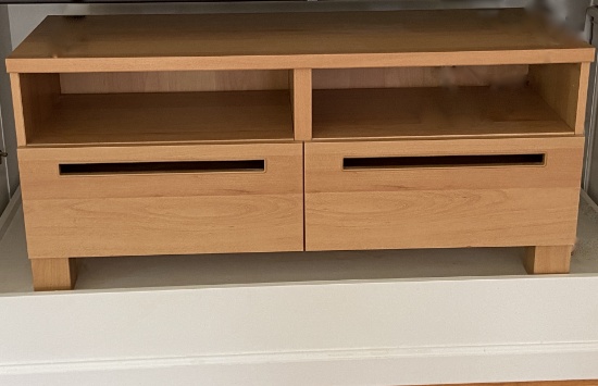 Modern Wooden 2 Drawer TV Stand