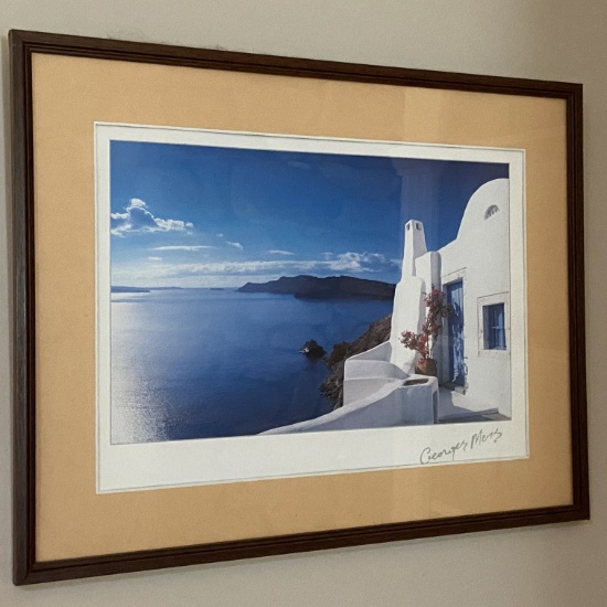 Beautiful Greece Mediterranean Print by Georges Meis