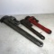 Assorted Pipe Wrenches 18 and 10 Inch