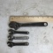 Lot of Four Bonney Adjustable Wrenches