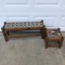 Wooden Upholstered Foot Stool & Bench