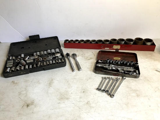 Lot of Misc Sockets and Wrenches