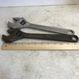 Two Adjustable Wrenches