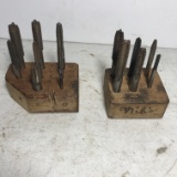 Taps in Wooden Base