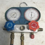 US General Refrigeration Gauge with Hoses