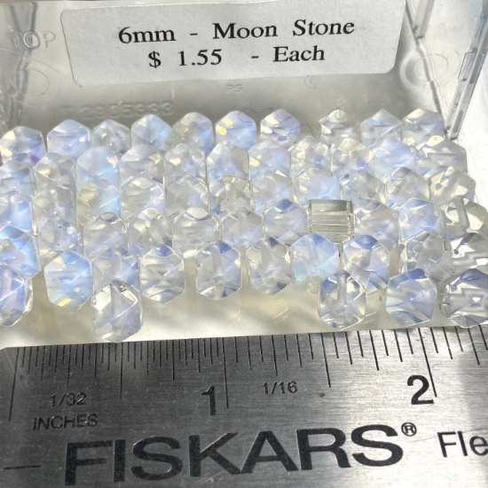 Lot of Natural 6mm Moon Stone Beads