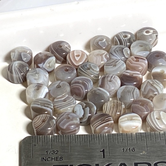 Lot of Botswana Agate Drum 6x8 Beads