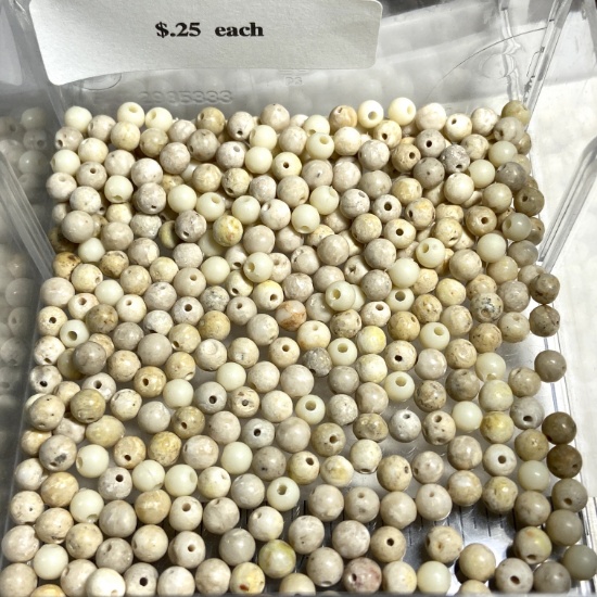 Lot of Round Natural Stone Beads