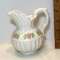 Vintage Ceramic “Ucago” Creamer with Embossed Roses Made in Japan