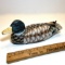 Hand Painted Wooden Duck Figurine