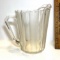 Vintage Heavy Glass Colonial Pitcher