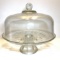 Heavy Glass Domed Cake Plate