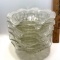 Set of 6 Vintage Glass Bowls with Dots & Wavy Edges