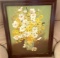 Original Floral Oil Painting on Board in Wooden Frame