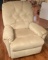 Comfy Beige Rocking Recliner