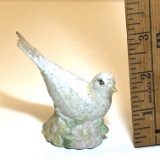Tiny Porcelain Bird Figurine