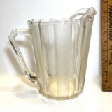 Vintage Heavy Glass Colonial Pitcher