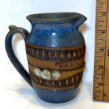 “The Lord is My Shepherd” Pottery Creamer Signed on Bottom