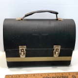 Vintage Black Metal Lunch Box