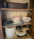 Cabinet Lot of Kitchenware