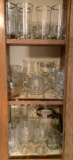 Cabinet Lot of Glassware