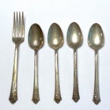 Lot of Heirloom Sterling Silver Spoons & Fork