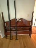 Vintage Mahogany Full Size Bed with Rails