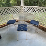 Vintage Metal Outdoor Dining Set