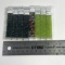 Green Tourmaline, Rainbow, Matte Chartreuse