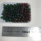 8mm - Emerald/Amber Round Czech Beads