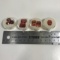 Eight Red CZ Gems