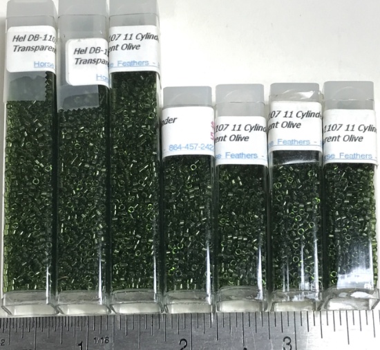 Lot of Transparent Olive Beads