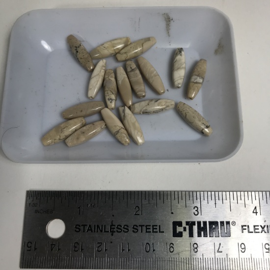 Lt Picture Jasper Beads