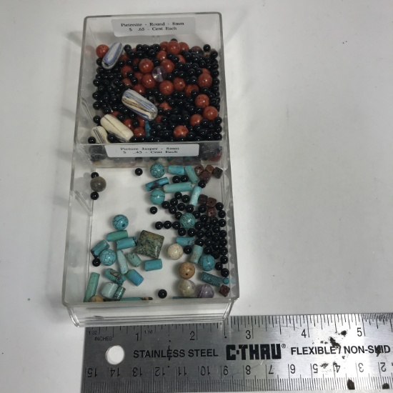 Assorted Round and Cylindrical Beads